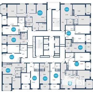 1-к квартира, вторичка, 50м2, 22/22 этаж