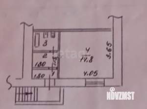 1-к квартира, вторичка, 21м2, 1/10 этаж