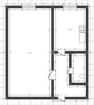 1-к квартира, вторичка, 30м2, 4/4 этаж