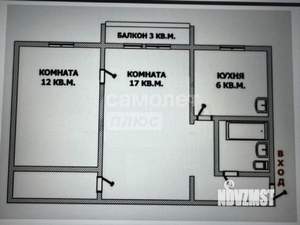 2-к квартира, вторичка, 44м2, 1/5 этаж