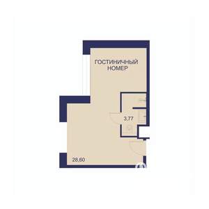 2-к квартира, вторичка, 44м2, 10/23 этаж