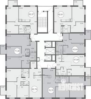 2-к квартира, вторичка, 63м2, 14/25 этаж