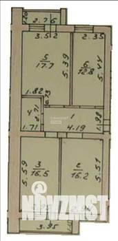 3-к квартира, вторичка, 76м2, 3/5 этаж