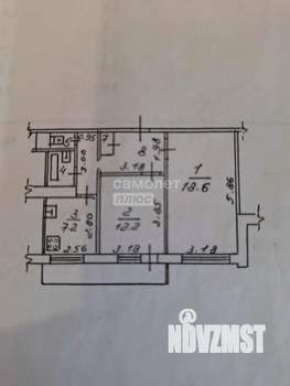 2-к квартира, вторичка, 51м2, 6/9 этаж