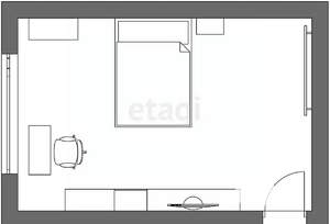 Студия квартира, вторичка, 12м2, 3/5 этаж