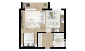 1-к квартира, вторичка, 44м2, 2/17 этаж