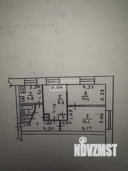 3-к квартира, вторичка, 51м2, 1/5 этаж