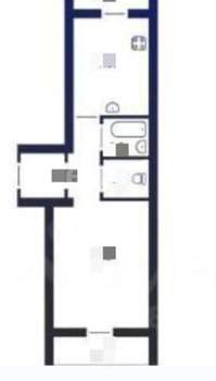 1-к квартира, вторичка, 40м2, 6/10 этаж