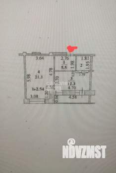 1-к квартира, вторичка, 48м2, 3/15 этаж