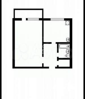 1-к квартира, вторичка, 37м2, 7/9 этаж