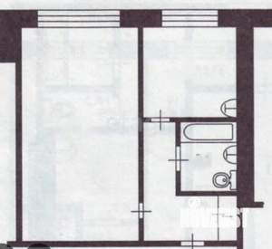 1-к квартира, вторичка, 30м2, 4/5 этаж