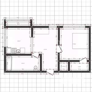 2-к квартира, вторичка, 63м2, 4/5 этаж