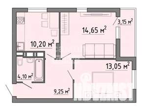 2-к квартира, вторичка, 54м2, 7/21 этаж