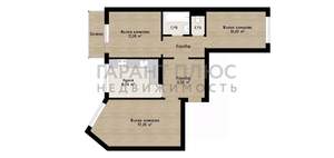 3-к квартира, вторичка, 64м2, 1/10 этаж