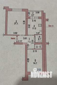 2-к квартира, вторичка, 58м2, 3/5 этаж