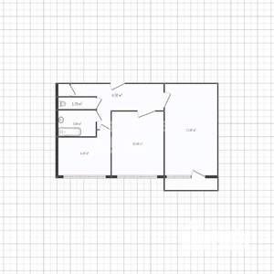 2-к квартира, вторичка, 47м2, 2/5 этаж