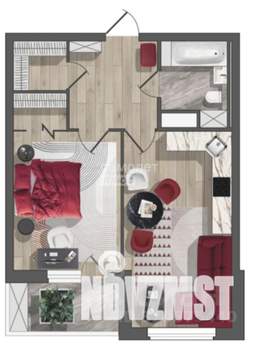 2-к квартира, вторичка, 50м2, 18/19 этаж