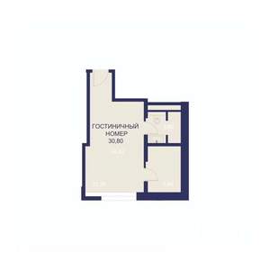 1-к квартира, вторичка, 31м2, 15/23 этаж