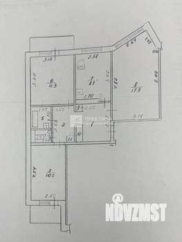3-к квартира, вторичка, 62м2, 9/9 этаж