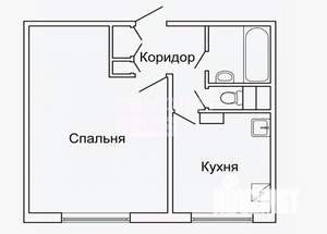 1-к квартира, вторичка, 36м2, 4/5 этаж