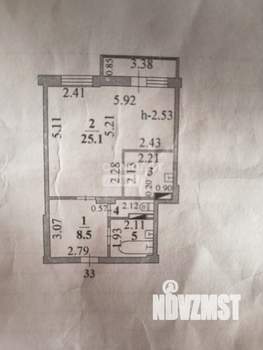 1-к квартира, вторичка, 47м2, 6/17 этаж