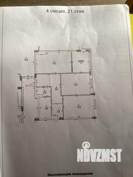 3-к квартира, вторичка, 70м2, 21/25 этаж