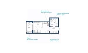Студия квартира, вторичка, 30м2, 4/22 этаж