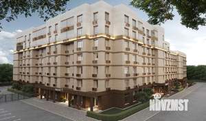 1-к квартира, строящийся дом, 42м2, 2/7 этаж