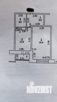 1-к квартира, вторичка, 42м2, 10/15 этаж
