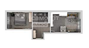 1-к квартира, вторичка, 38м2, 3/17 этаж