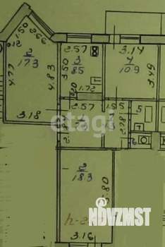 3-к квартира, вторичка, 62м2, 9/9 этаж