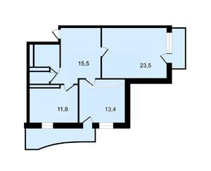 2-к квартира, вторичка, 69м2, 11/14 этаж