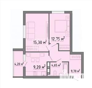 2-к квартира, вторичка, 56м2, 5/19 этаж
