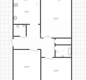 3-к квартира, вторичка, 78м2, 4/8 этаж