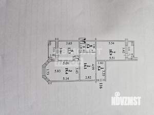 2-к квартира, вторичка, 82м2, 9/16 этаж