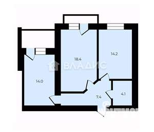2-к квартира, вторичка, 66м2, 11/14 этаж