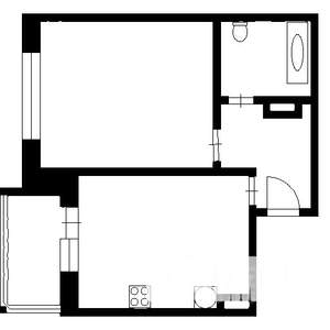 1-к квартира, вторичка, 36м2, 9/10 этаж
