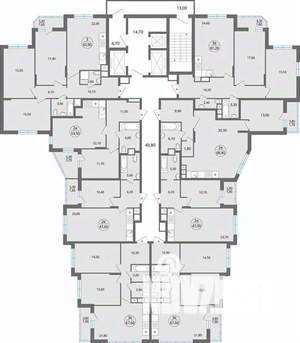2-к квартира, строящийся дом, 69м2, 6/25 этаж