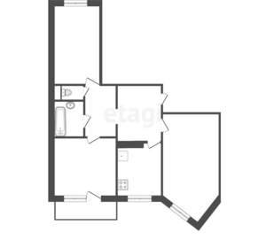 3-к квартира, вторичка, 61м2, 8/10 этаж