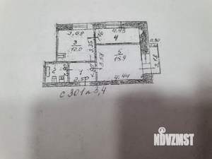 2-к квартира, вторичка, 45м2, 3/9 этаж