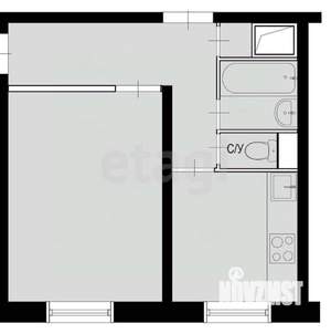 1-к квартира, вторичка, 39м2, 9/11 этаж