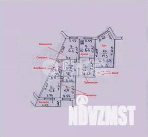 4-к квартира, вторичка, 79м2, 1/9 этаж