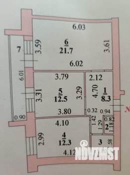2-к квартира, вторичка, 64м2, 7/10 этаж