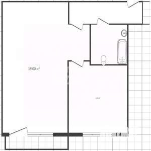 1-к квартира, вторичка, 30м2, 1/5 этаж