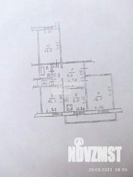 3-к квартира, вторичка, 65м2, 9/9 этаж