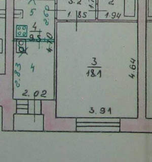 1-к квартира, вторичка, 36м2, 3/9 этаж