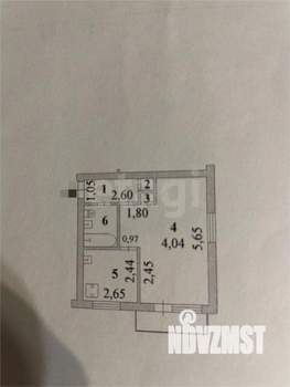 1-к квартира, вторичка, 31м2, 4/5 этаж