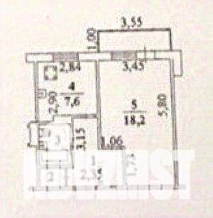 1-к квартира, вторичка, 36м2, 5/10 этаж