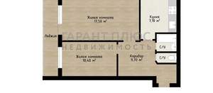 2-к квартира, вторичка, 50м2, 4/12 этаж