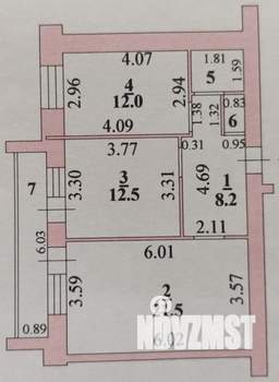 2-к квартира, вторичка, 58м2, 3/13 этаж